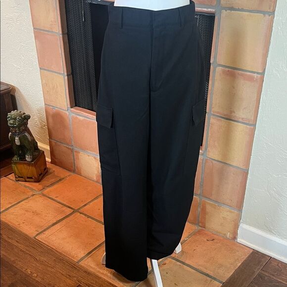Zara Black Cargo Trousers, size M - Picture 1 of 7